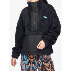 Bluza polarowa damska Kavu Rockhaven. Czarne bluzy damskie KAVU, xs, bez wzorów, z polaru, bez ramiączek, bez kaptura. Za 270.99 zł.