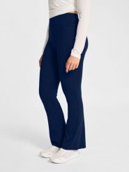 Damskie legginsy z wysokim stanem Hummel. Niebieskie legginsy damskie Hummel, bez wzorów, z elastanu. Za 249.00 zł.