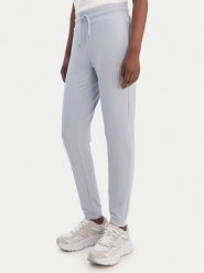 EA7 Emporio Armani Spodnie dresowe 8NTP66 TJ9RZ U9309 Błękitny Regular Fit. Niebieskie spodnie dresowe damskie EA7 Emporio Armani, bez wzorów, z dresówki. Za 499.99 zł.