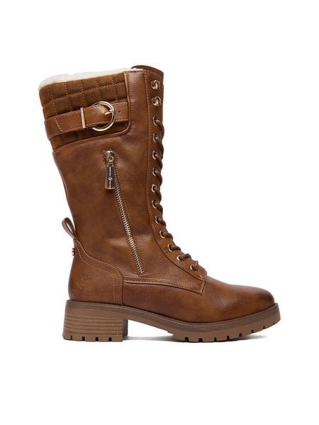 Beverly Hills Polo Club Kozaki CEO-WS17139-01 Brązowy. Brązowe kozaki damskie Beverly Hills Polo Club, bez wzorów, z materiału, bez obcasa, na płaskiej podeszwie, bez zapięcia. Za 319.99 zł.