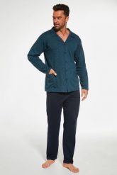Cornette Piżama męska z długim rękawem długie spodnie 114/64 XL. Piżamy męskie Cornette, m, bez wzorów, bez kołnierzyka, bez ramiączek, długie. Za 160.44 zł.