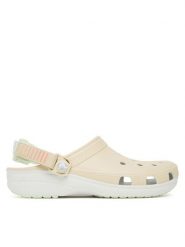 Crocs Klapki Classic Turbo Clog 211287 Beżowy. Brązowe klapki męskie Crocs, bez wzorów, z tworzywa sztucznego, bez zapięcia. Za 179.99 zł.