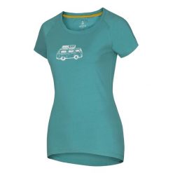 Koszulka do wspinaczki Ocun RAGLAN T LD. Zielone koszulki sportowe damskie Ocun, l, bez wzorów, bez ramiączek, wspinaczkowe. Za 152.00 zł.