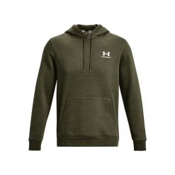 Bluza Under Armour Essential Fleece. Białe bluzy męskie Under Armour, bez wzorów, sportowe, bez ramiączek, bez kaptura. Za 312.50 zł.