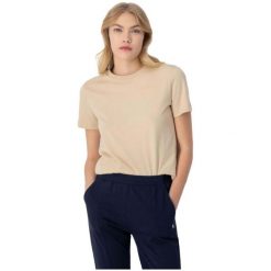 Koszulka sportowa damska Champion 114912MS073. Brązowe koszulki sportowe damskie Champion, bez wzorów, z bawełny, bez ramiączek. Za 59.00 zł.