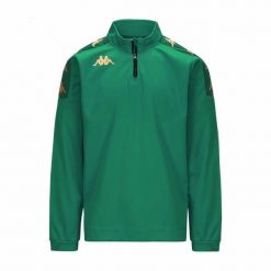 Kurtka z dresu Kappa Gassolo. Zielone kurtki męskie Kappa, bez wzorów, z dresówki, sportowe, bez kaptura. Za 246.50 zł.