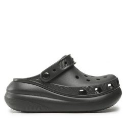 Klapki Crocs. Czarne klapki damskie Crocs, bez wzorów, bez obcasa, bez zapięcia. Za 241.99 zł.