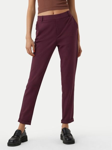 Vero Moda Chinosy Maya 10225280 Fioletowy Regular Fit. Fioletowe spodnie materiałowe damskie Vero Moda, bez wzorów, z wiskozy. Za 149.99 zł.