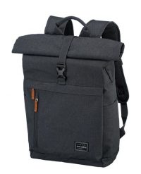 Plecak travelite Basics Roll-Up. Szare plecaki męskie TRAVELITE, bez wzorów, z materiału. Za 197.25 zł.