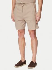 JOOP! Szorty materiałowe Juanito 30104273 Brązowy Regular Fit. Brązowe szorty męskie JOOP!, bez wzorów, z bawełny. Za 479.99 zł.