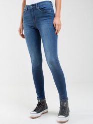 Jeansy damskie skinny niebieskie Ariana 399. Niebieskie jeansy damskie BIG STAR, bez wzorów, z jeansu, retro, z podwyższonym stanem. W wyprzedaży za 279.99 zł.