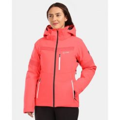 Damska kurtka narciarska Kilpi VALERA-W. Czerwone kurtki sportowe damskie Kilpi, na zimę, bez wzorów, bez ramiączek, bez kaptura, narciarskie. Za 920.99 zł.