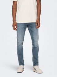 Only & Sons Jeansy Loom 22024064 Niebieski Slim Fit. Niebieskie jeansy męskie Only & Sons, z bawełny. Za 219.99 zł.