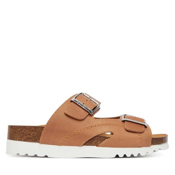 Klapki Scholl. Brązowe klapki damskie Scholl, bez wzorów, bez obcasa, bez zapięcia. Za 290.99 zł.