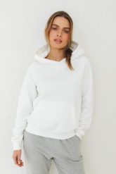BLUZA RITA ECRU M - Flawless. Bluzy damskie Flawless, na zimę, l, bez wzorów, z bawełny, bez ramiączek, bez kaptura. Za 339.00 zł.