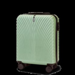 Walizka KABINOWA WINGS SWAN 2.0 20" ARMY GREEN. Zielone walizki damskie Wings, bez wzorów, z materiału. Za 179.90 zł.