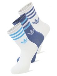 Adidas Originals Skarpety w 3-paku Kobiety biały|niebieski jednolity, M. Białe skarpetki damskie adidas Originals, bez wzorów, z materiału. Za 79.95 zł.