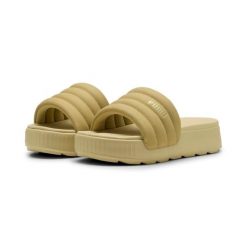 Puma Klapki Karmen Slide Puffy 40067902. Brązowe klapki damskie Puma, bez wzorów, bez obcasa, bez zapięcia. Za 182.99 zł.