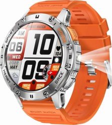 Smartwatch Gravity GT22-4 Pomarańczowy (GT22). Brązowe zegarki smartwatch Gravity, bez wzorów. Za 170.40 zł.
