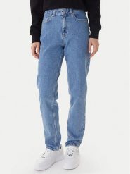 Karl Lagerfeld Jeans Jeansy B1W10076 Niebieski Mom Fit. Niebieskie jeansy damskie Karl Lagerfeld Jeans, bez wzorów, z bawełny. Za 439.99 zł.