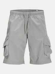 Jack & Jones Szorty materiałowe Cole 12269386 Szary Cargo Fit. Szare szorty męskie Jack & Jones, bez wzorów, z materiału. Za 119.99 zł.