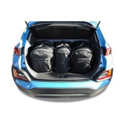 Torby Do Bagażnika Hyundai Kona Ev 2018-2022 3Szt Kjust. Czarne torby podróżne damskie KJUST, bez wzorów. Za 921.00 zł.