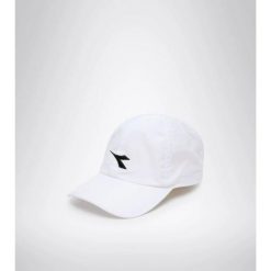 Czapka z daszkiem do tenisa Diadora ADJUSTABLE CUP white. Białe czapki damskie Diadora, bez wzorów, sportowe. Za 80.00 zł.