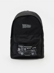 Plecak Back to the Future - czarny. Czarne plecaki męskie Sinsay, bez wzorów, sportowe. Za 49.99 zł.