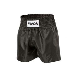 Spodenki do boksu tajskiego Kwon. Czarne szorty damskie KWON, bez wzorów, sportowe. Za 191.00 zł.