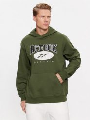 Reebok Bluza Archive Essentials II0689 Zielony Regular Fit. Zielone bluzy męskie Reebok, m, bez wzorów, z bawełny, bez ramiączek, bez kaptura. W wyprzedaży za 209.99 zł.