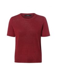 Weekend Max Mara koszula z dzianiny lnianej Kobiety len czerwony, L. Czerwone koszule damskie Weekend Max Mara, l, bez wzorów, z dzianiny, bez kołnierzyka, bez ramiączek. Za 599.95 zł.