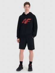 4F Spodenki dresowe męskie - czarne XXL. Czarne szorty męskie 4F, bez wzorów, z bawełny, sportowe. Za 129.99 zł.