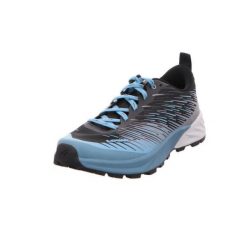 Buty trekkingowe damskie Lowa Amplux. Niebieskie obuwie trekkingowe damskie Lowa, z materiału, bez zapięcia. Za 799.00 zł.