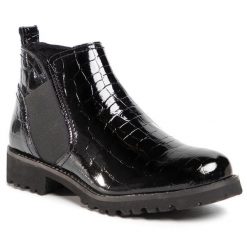 Sztyblety Lasocki. Czarne botki damskie Lasocki, bez wzorów, bez obcasa, na płaskiej podeszwie, bez zapięcia. Za 111.99 zł.