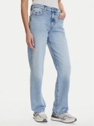 Tommy Jeans Jeansy DW0DW22987 Niebieski Regular Fit. Niebieskie jeansy damskie Tommy Jeans, bez wzorów, z bawełny. Za 409.99 zł.