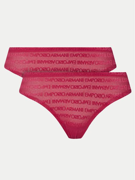 Emporio Armani Underwear Komplet stringów 163333 3F204 02275 Różowy. Czerwone majtki damskie Emporio Armani Underwear, z syntetyku. Za 129.99 zł.