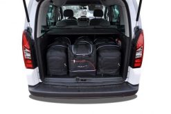 Torby Do Bagażnika Citroen Berlingo 2008-2018 4Szt Kjust. Czarne torby podróżne damskie KJUST, bez wzorów, z kauczuku. Za 1,233.00 zł.