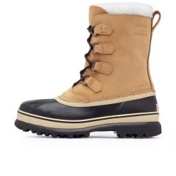 Buty Sorel Caribou™ Wp Dorosłych. Brązowe buty zimowe męskie Sorel, na zimę, bez wzorów, z nubiku, bez obcasa, bez zapięcia. Za 870.23 zł.