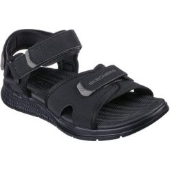 Sandały Skechers Go Consistent Sandal, Mężczyźni. Czarne sandały męskie Skechers, bez wzorów, z syntetyku, bez zapięcia. Za 199.99 zł.