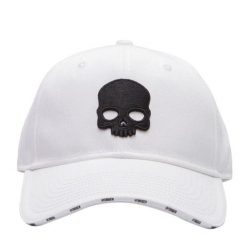 Czapka sportowa z daszkiem Hydrogen Skull Cap. Białe czapki damskie HYDROGEN, na jesień, bez wzorów, sportowe. Za 169.99 zł.