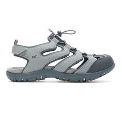 Sandały damskie Westshore IV. Szare sandały damskie Regatta, bez wzorów, z poliesteru, bez obcasa, bez zapięcia. Za 399.99 zł.