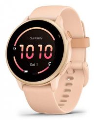 Zegarek Garmin Vivoactive 6 Pink Dawn / P. Dawn Metallic. Różowe zegarki sportowe Garmin, bez wzorów. Za 1,582.99 zł.
