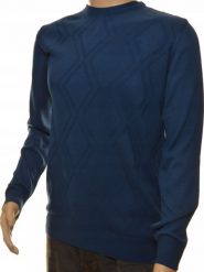 Leccos Sweter sweterek męski granatowy z kaszmirem M. Niebieskie swetry męskie Leccos, m, bez wzorów, z kaszmiru, bez kołnierzyka, bez ramiączek. Za 79.99 zł.