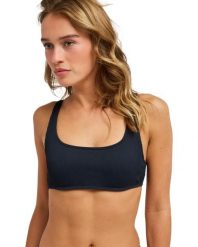 Stanik bikini dla Kobiety ROXY LOVE Czarny. Szare stroje kąpielowe damskie Roxy, xl, bez wzorów, z elastanu. Za 189.99 zł.