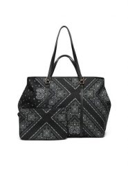 PINKO Torebka Shopper Extra PE 25 PLTT104900 A2AS Czarny. Czarne torebki do ręki damskie Pinko, bez wzorów, z materiału, bez dodatków. Za 659.99 zł.