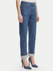Rinascimento Jeansy CFC0127857003 Niebieski Straight Leg. Niebieskie jeansy damskie Rinascimento, bez wzorów, z bawełny. Za 499.99 zł.