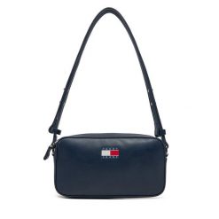 Torebka Tommy Jeans. Niebieskie listonoszki damskie Tommy Jeans, bez wzorów, z jeansu, bez dodatków. Za 199.99 zł.