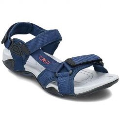 Buty do chodzenia męskie CMP Hamal Hiking. Niebieskie buty zimowe męskie CMP, bez wzorów, z materiału, bez obcasa, bez zapięcia. Za 159.99 zł.