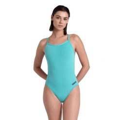 Strój kąpielowy damski jednoczęściowy pływacki na basen Arena Team. Niebieskie stroje kąpielowe damskie ARENA, s, bez wzorów. Za 169.90 zł.