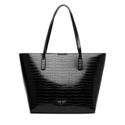 Torebka Nine West. Czarne shopperki damskie Nine West, bez wzorów, bez dodatków. Za 279.99 zł.